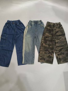 กางเกงยีนส์เด็กขายาว ทรงแบ็คกี้ oversize Baggy Pants 