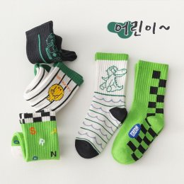 ถุงเท้า street vibe มาเป็น(SOCK125 GREEN)
