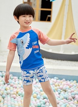 ชุดว่ายน้ำเด็ก Shark Chomp กันยูวี (SW189)