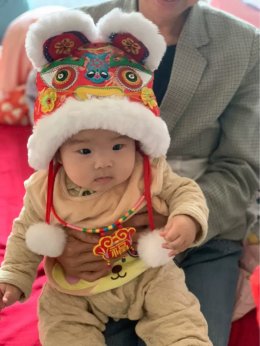 หมวกลายเชิดสิงโต 