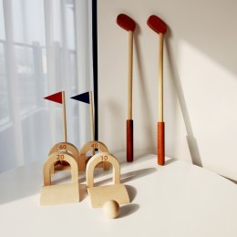 Wood toy : GOLF SET ของเล่นเสริมพัฒนาการ ชุดของเล่นตีกอล์ฟ 