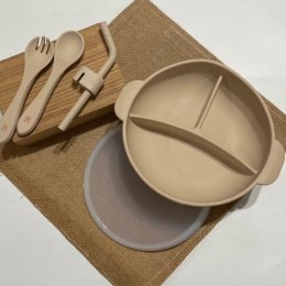 ชามซิลิโคนก้นดูด minimal สไตล์เกาหลี 