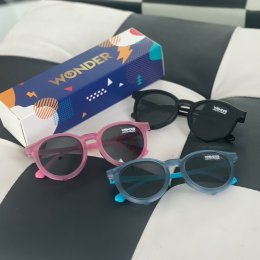 แว่นกันแสงสีฟ้าเด็กแบบมีคลิปกันแดด