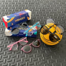 แว่นกันแสงสีฟ้าเด็ก แบบมีคลิปกันแดด