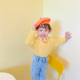 แขนยาวคอเต่าคอการ์ตูน 