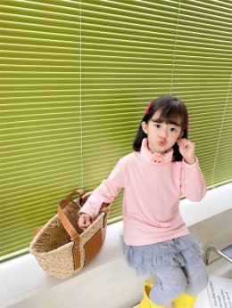 แขนยาวคอเต่าคอการ์ตูน 