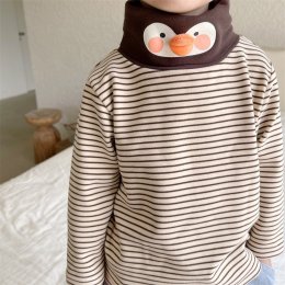 แขนยาวคอเต่าคอการ์ตูน 