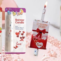 Surprise Banner candle