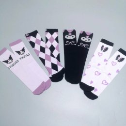 Kuromi sock set (เซ็ต 4 คู่คุโรมิ)(SOCK147)