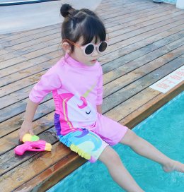 ชุดว่ายน้ำเด็ก Pink Unicorn (SW152)