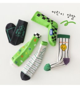 ถุงเท้า street vibe มาเป็น(SOCK125 GREEN)
