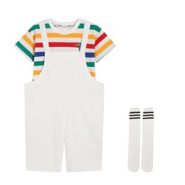 Rainbow jumsuit ชุดเซ็ตเอี๊ยมเสื้อเรนโบว์