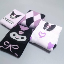 Kuromi sock set (เซ็ต 4 คู่คุโรมิ)(SOCK147)