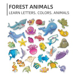 Floating animal โฟมลายการ์ตูน