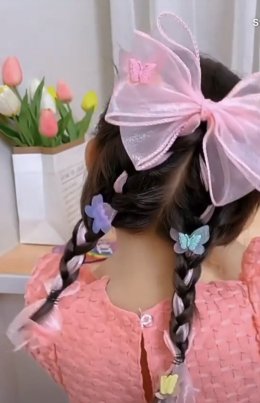 Butterfly clip กิ๊บโบว์ริบบิ้นแต่งผีเสื้อ