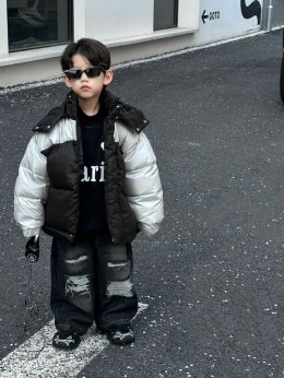เสื้อหนาวเด็ก HOODED PUFFER
