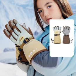 ถุงมือสกีเด็กโต kocotree รุ่น heat locker กันลม กันลื่น