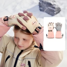 ถุงมือสกีเด็กโต kocotree รุ่น heat locker กันลม กันลื่น