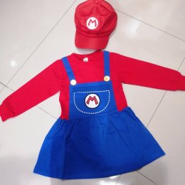 Mario set ชุดมาริโอ้พร้อมหมวก 