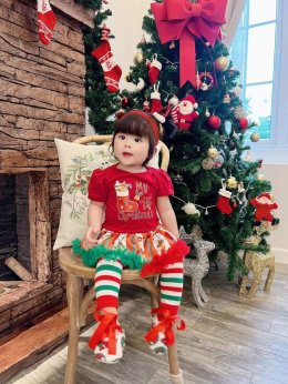 SET my 1st christmas bodysuit