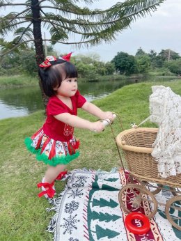 SET my 1st christmas bodysuit