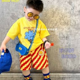 ชุดเซ็ตสีสันสดใส สไตล์เด็กสายเกา Korea Boy Collection 