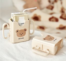 Milk pack holder ที่ใส่กล่องนมกันบีบกล่อง