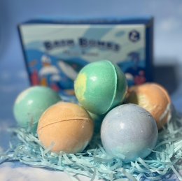 Marine animal bathbombs