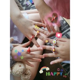 ชุดปั้นแหวนมินิ ดินโพลิเมอร์ 7 สี พร้อมอุปกรณ์