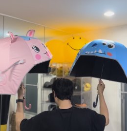 Helmet umbrella ร่มกันฝนเด็กลายใหม่