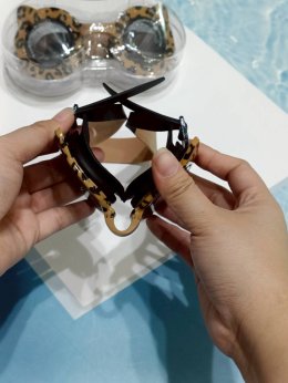 แว่นตาดำน้ำเด็ก เสือดาว Leopard 2-9 ขวบ 