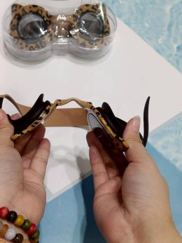 แว่นตาดำน้ำเด็ก เสือดาว Leopard 2-9 ขวบ 