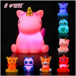 Blink bathtoy set /ของเล่นน้ำมีไฟเซ็ต 8 ตัว