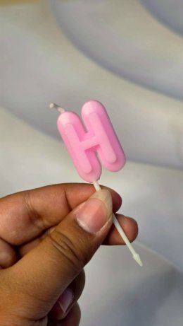 เทียน Happy Birthday สีพาสเทล