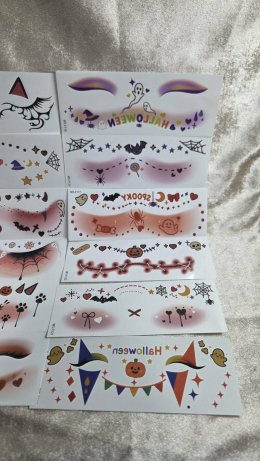 เช็ตสติกเกอร์แต่งหน้าสุดคิ้วท์ Tattoo halloween set 