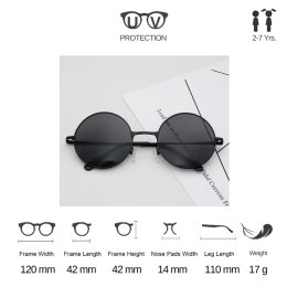 แว่นทรงกลมสไตล์เกาหลี (สำหรับเด็ก)