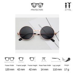 แว่นทรงกลมสไตล์เกาหลี (สำหรับเด็ก)