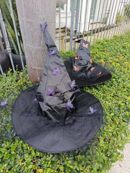 หมวกแม่มด ทรงสูงฟรีไซส์