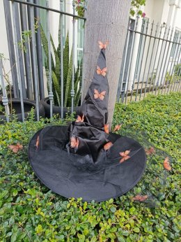 หมวกแม่มด ทรงสูงฟรีไซส์