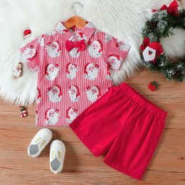 ชุดเชิ้ตซานต้า+ขาสั้นเด็ก Xmas
