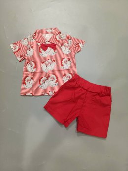 ชุดเชิ้ตซานต้า+ขาสั้นเด็ก Xmas