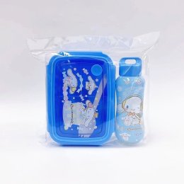 กล่องเก็บอาหารการ์ตูน 3 ช่อง พลาสติก pp มีตัวล็อค