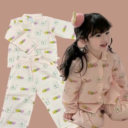 ชุดนอนเด็กสไตล์เกาหลี oppa pyjamas ทรงเชิ้ตคอปก 