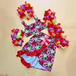 ชุดระบำฮาวาย Carnival Hawaiian Dress พร้อมเซ็ตดอกไม้