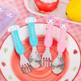 Sanrio SpoonFork box set เซ็ตช้อนส้อมพร้อมกล่องเก็บน่ารัก