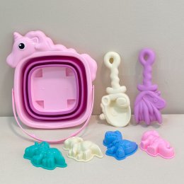Animal folding bucket ถังตักทรายพับได้พร้อมเซ็ตที่ตักสุดคุ้ม