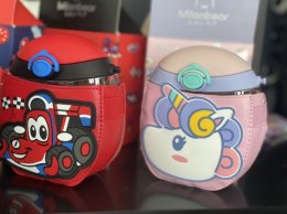กระติกน้ำหลอดเด้ง milonbear ทรงโดนัทรุ่นพรีเมี่ยม