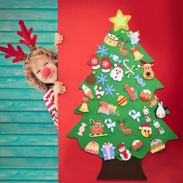 Xmas tree DIY ต้นคริสมาสต์ DIY แถมที่ตกแต่ง31 ชิ้นฟรี 