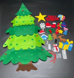 Xmas tree DIY ต้นคริสมาสต์ DIY แถมที่ตกแต่ง31 ชิ้นฟรี 