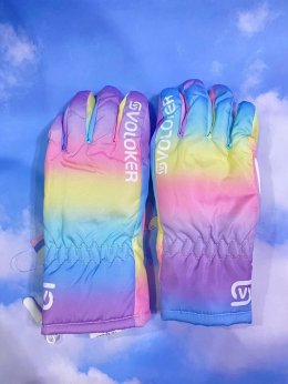 ถุงมือสกี Rainbow ski gloves ถุงมือกันหนาวเด็ก  กันน้ำได้